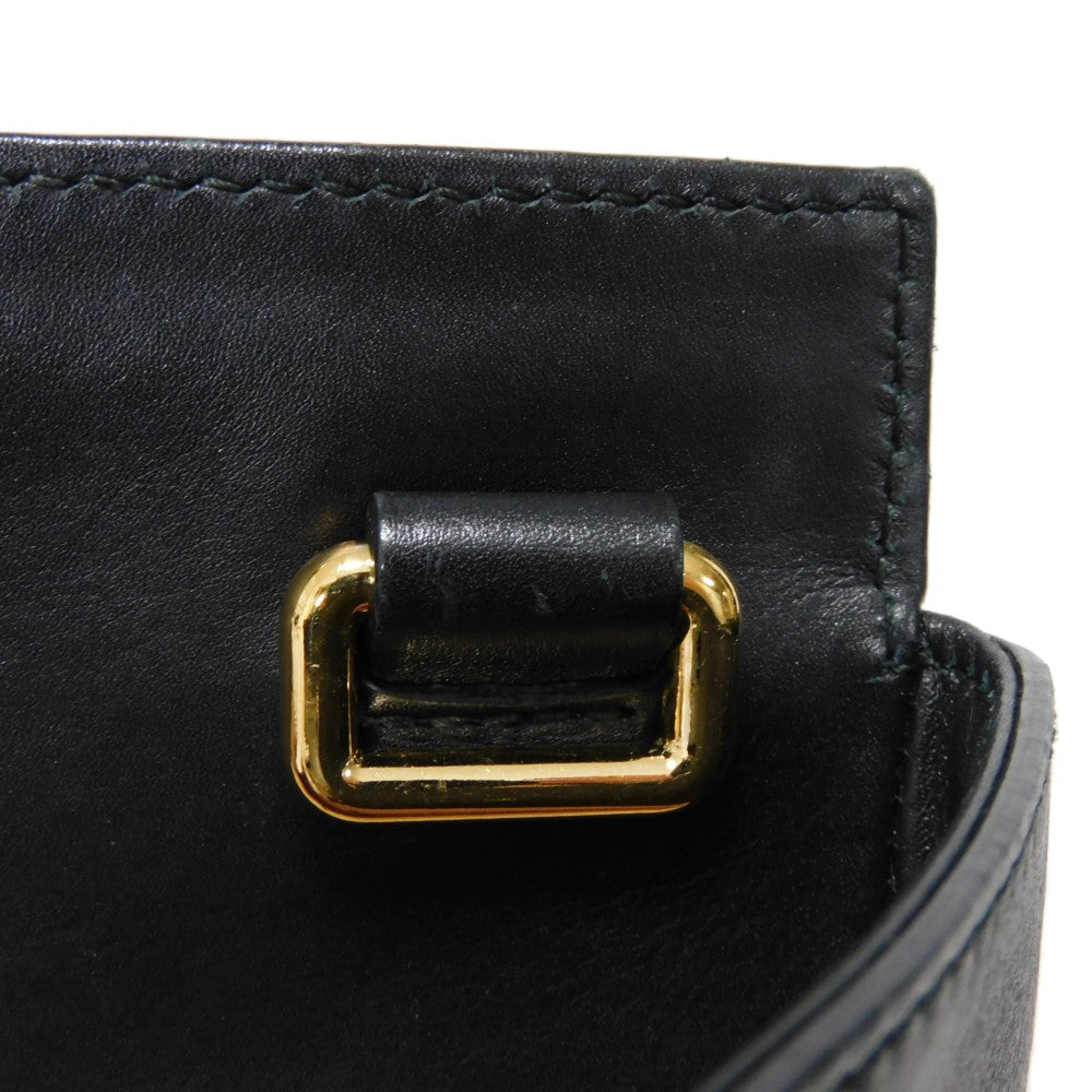 GUCCI Handbag 453766 DVU0G 1000 Smooth Calfskin Leather black Bamboo Faux Pearl Nim Fair Medium