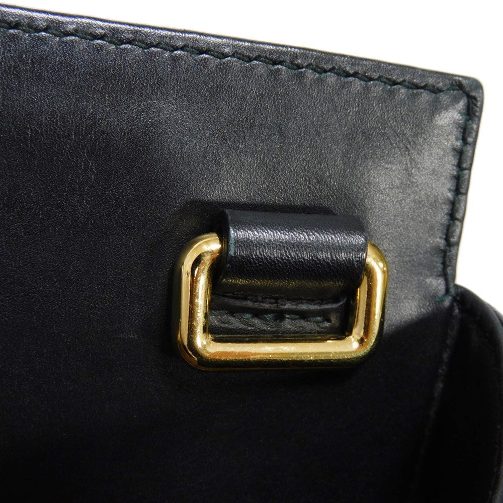 GUCCI Handbag 453766 DVU0G 1000 Smooth Calfskin Leather black Bamboo Faux Pearl Nim Fair Medium
