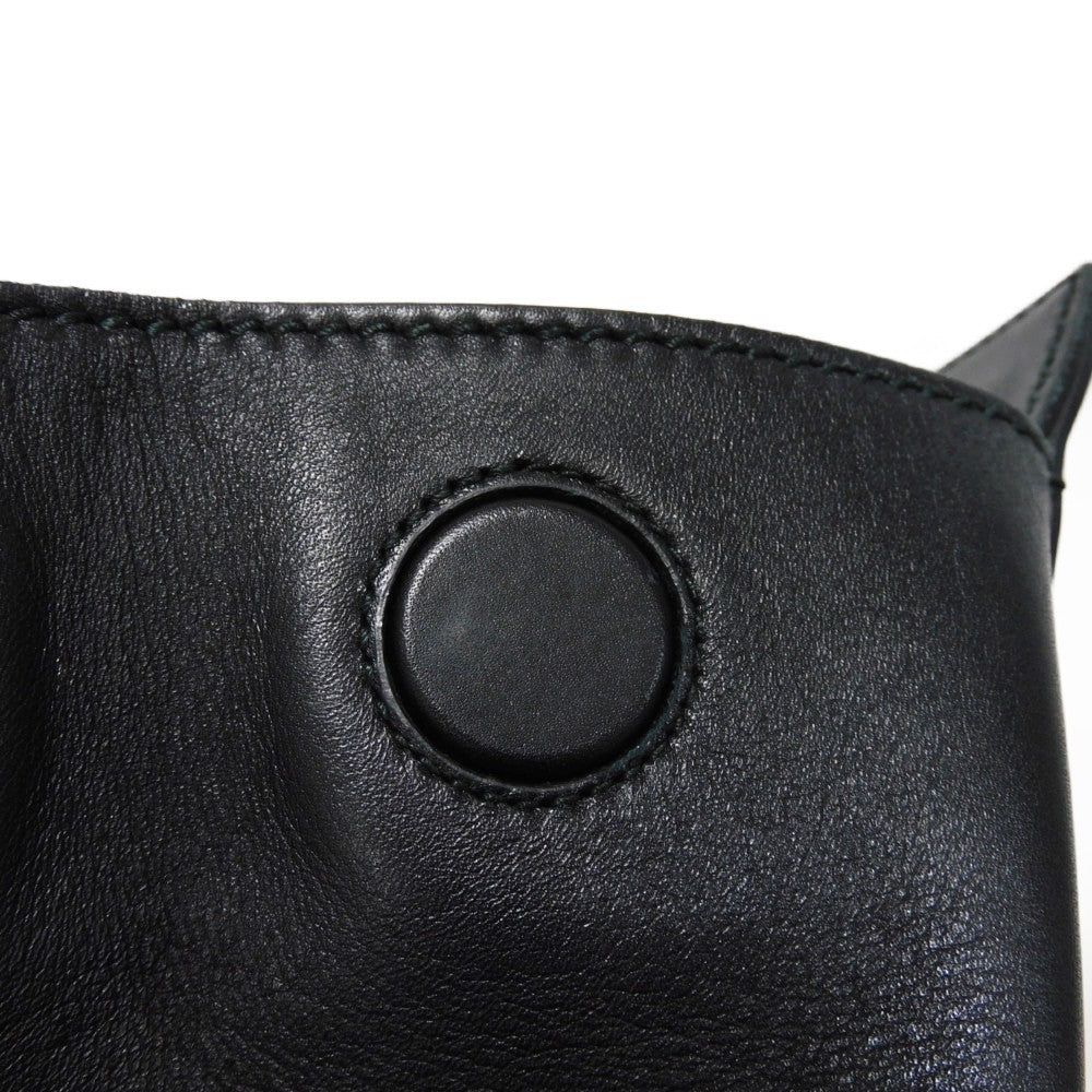 GUCCI Handbag 453766 DVU0G 1000 Smooth Calfskin Leather black Bamboo Faux Pearl Nim Fair Medium