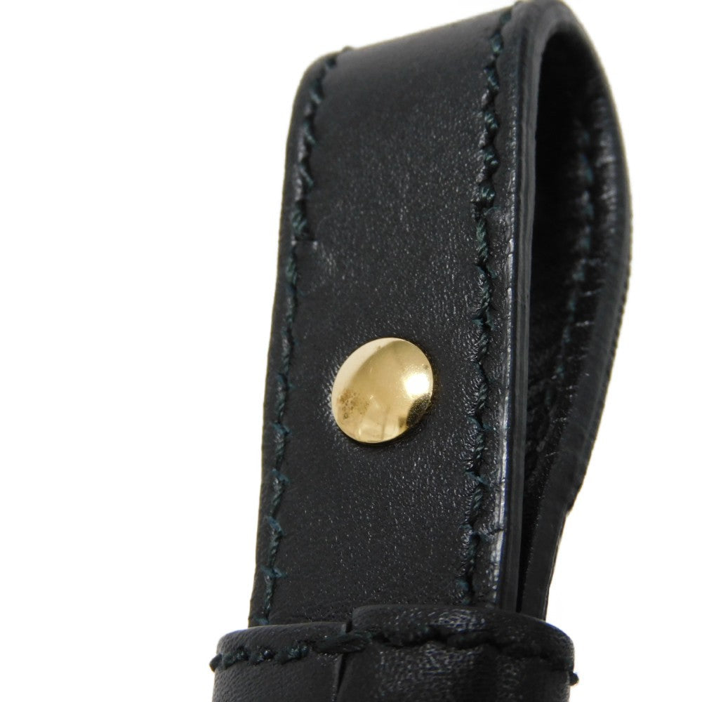 GUCCI Handbag 453766 DVU0G 1000 Smooth Calfskin Leather black Bamboo Faux Pearl Nim Fair Medium