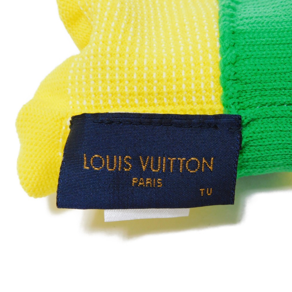 LOUIS VUITTON gloves MP2370 Nylon (98%) x Polyurethane (2%) Jonne Virgil abloh Gon RGB Gloves
