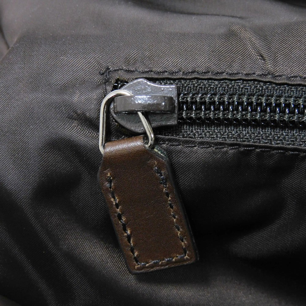 GUCCI Tote Bag 268106 Nylon Brown Web stripe Diamante Tote