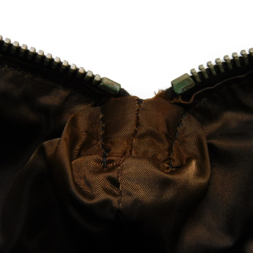 GUCCI Tote Bag 268106 Nylon Brown Web stripe Diamante Tote