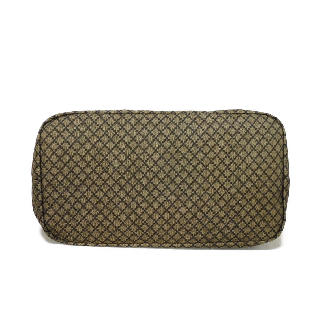 GUCCI Tote Bag 268106 Nylon Brown Web stripe Diamante Tote