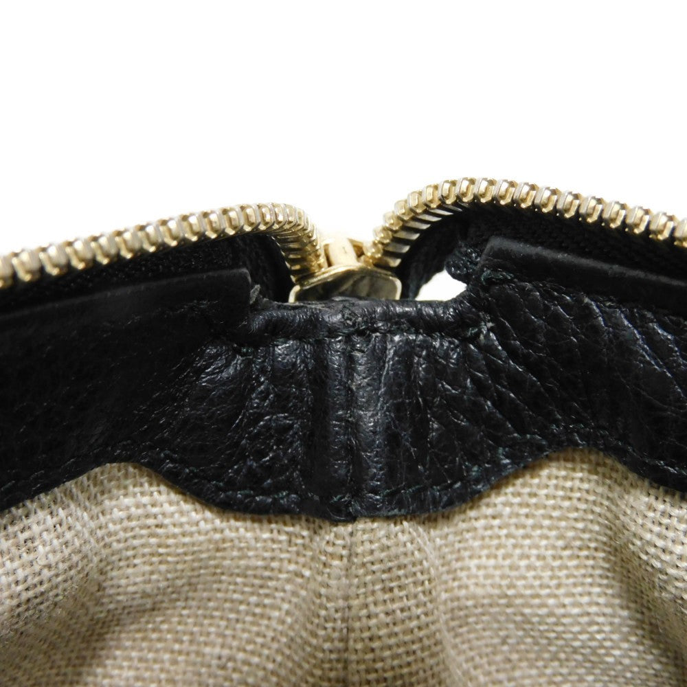 GUCCI Tote Bag 449659 CAO0G 1000 Textured leather black Interlocking G Miss GG Tote