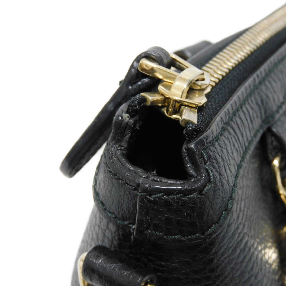 GUCCI Tote Bag 449659 CAO0G 1000 Textured leather black Interlocking G Miss GG Tote