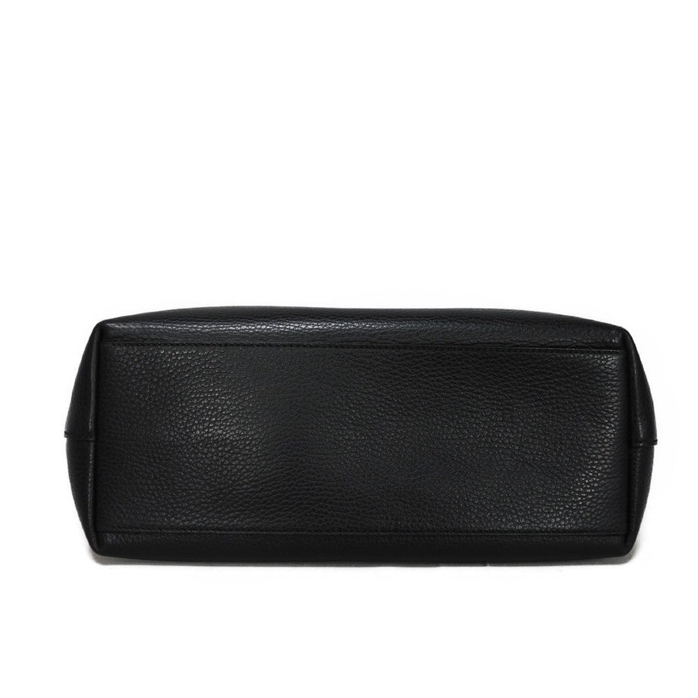 GUCCI Tote Bag 449659 CAO0G 1000 Textured leather black Interlocking G Miss GG Tote