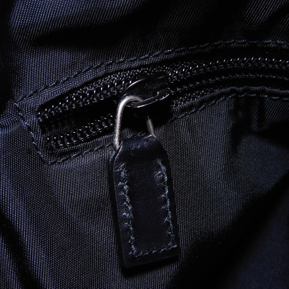 GUCCI Shoulder Bag 631199 KWT7N 1060 Nylon canvas x calf leather black Web stripe Messenger bag