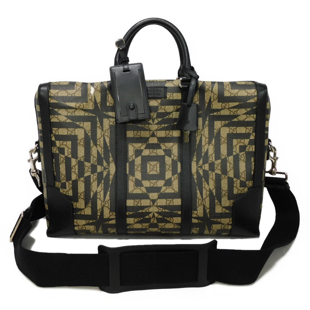 GUCCI Handbag 406384 KVX2N 9769 GG Supreme canvas (polyurethane processing) x Calfskin leather beige GG Supreme GG Kaleido Briefcase