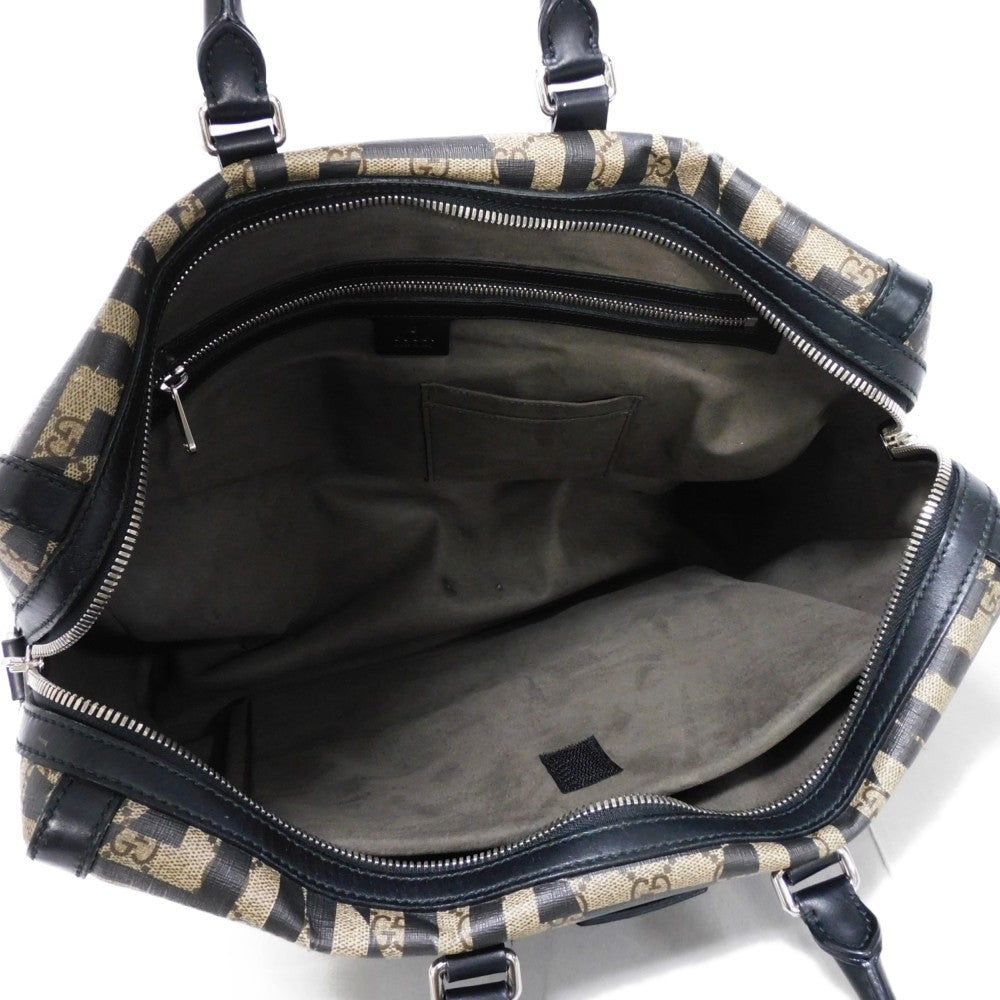 GUCCI Handbag 406384 KVX2N 9769 GG Supreme canvas (polyurethane processing) x Calfskin leather beige GG Supreme GG Kaleido Briefcase