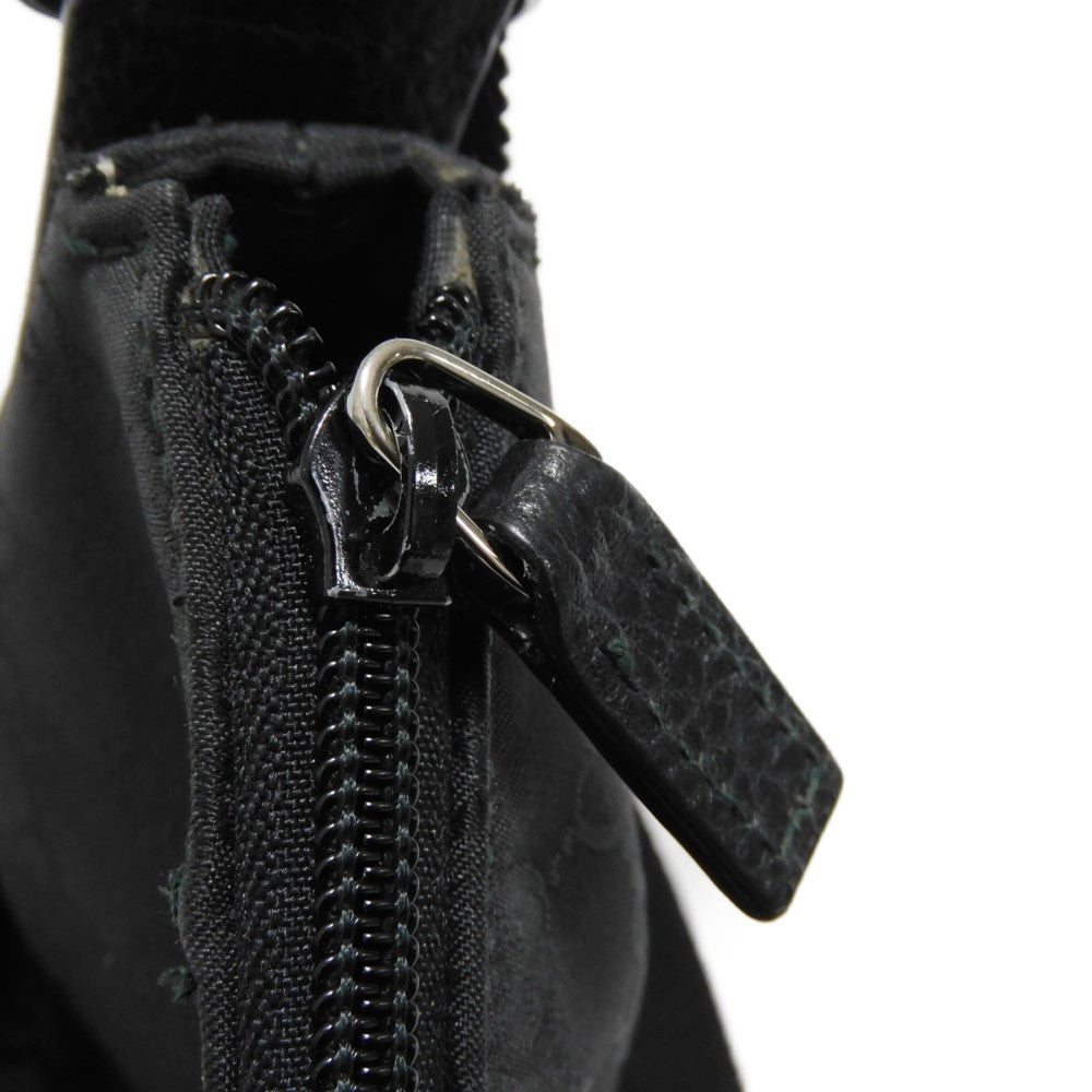GUCCI Shoulder Bag 374411 GG nylon canvas x calf leather black GG nylon Messenger bag