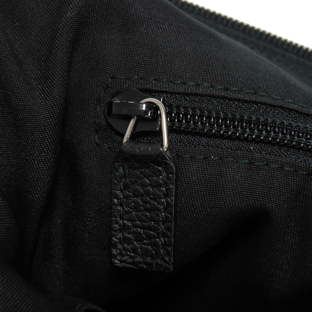 GUCCI Shoulder Bag 374411 GG nylon canvas x calf leather black GG nylon Messenger bag