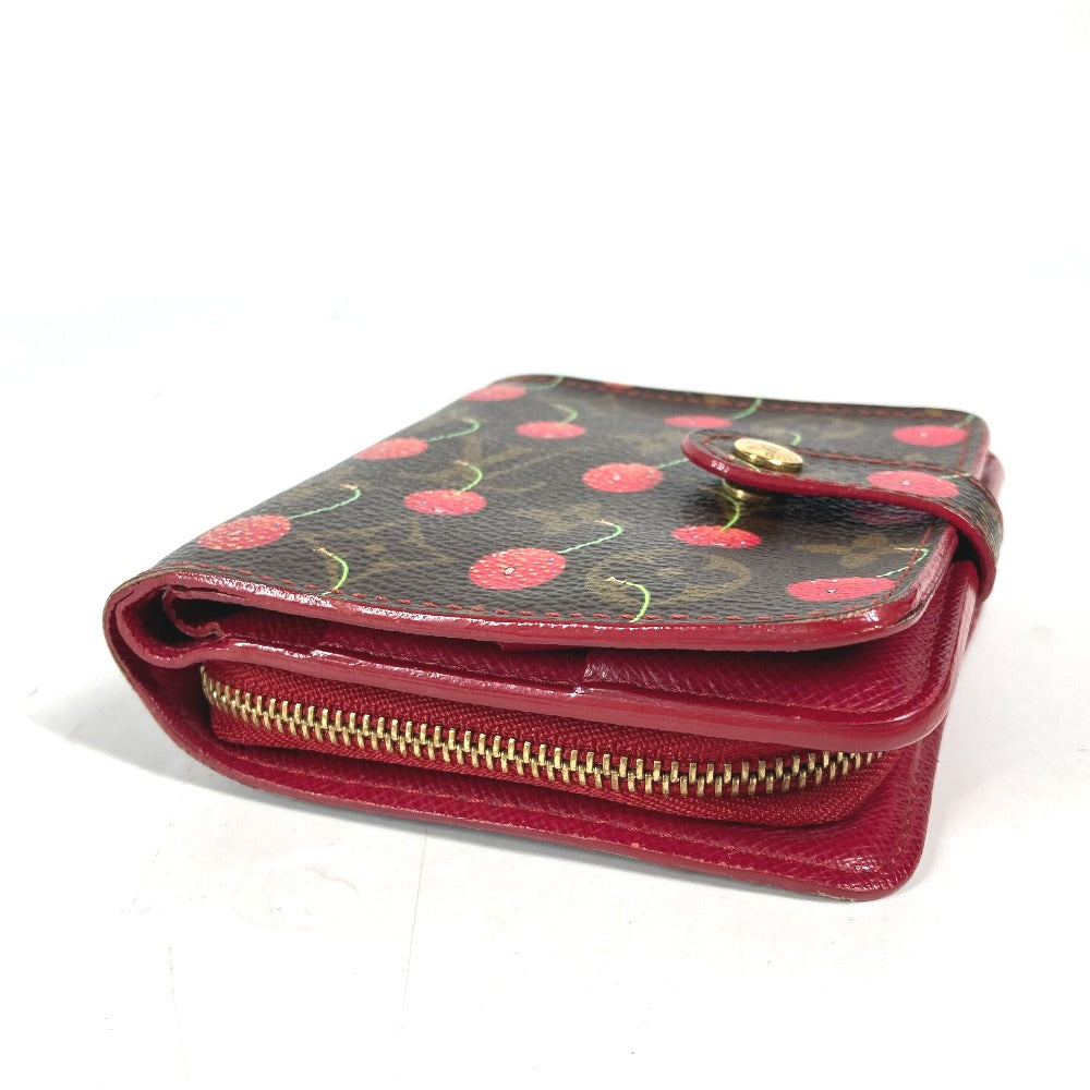 LOUIS VUITTON Folded wallet M95005 Monogram canvas Brown Monogram Cherry Compact zip