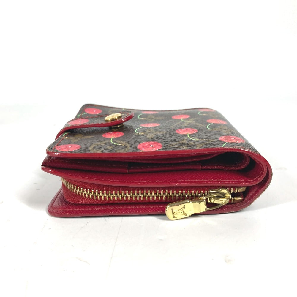 LOUIS VUITTON Folded wallet M95005 Monogram canvas Brown Monogram Cherry Compact zip