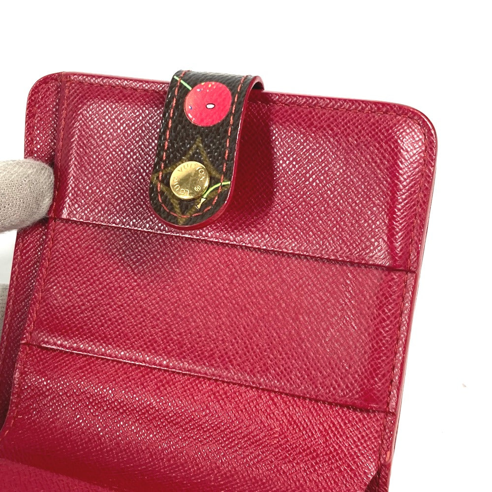 LOUIS VUITTON Folded wallet M95005 Monogram canvas Brown Monogram Cherry Compact zip