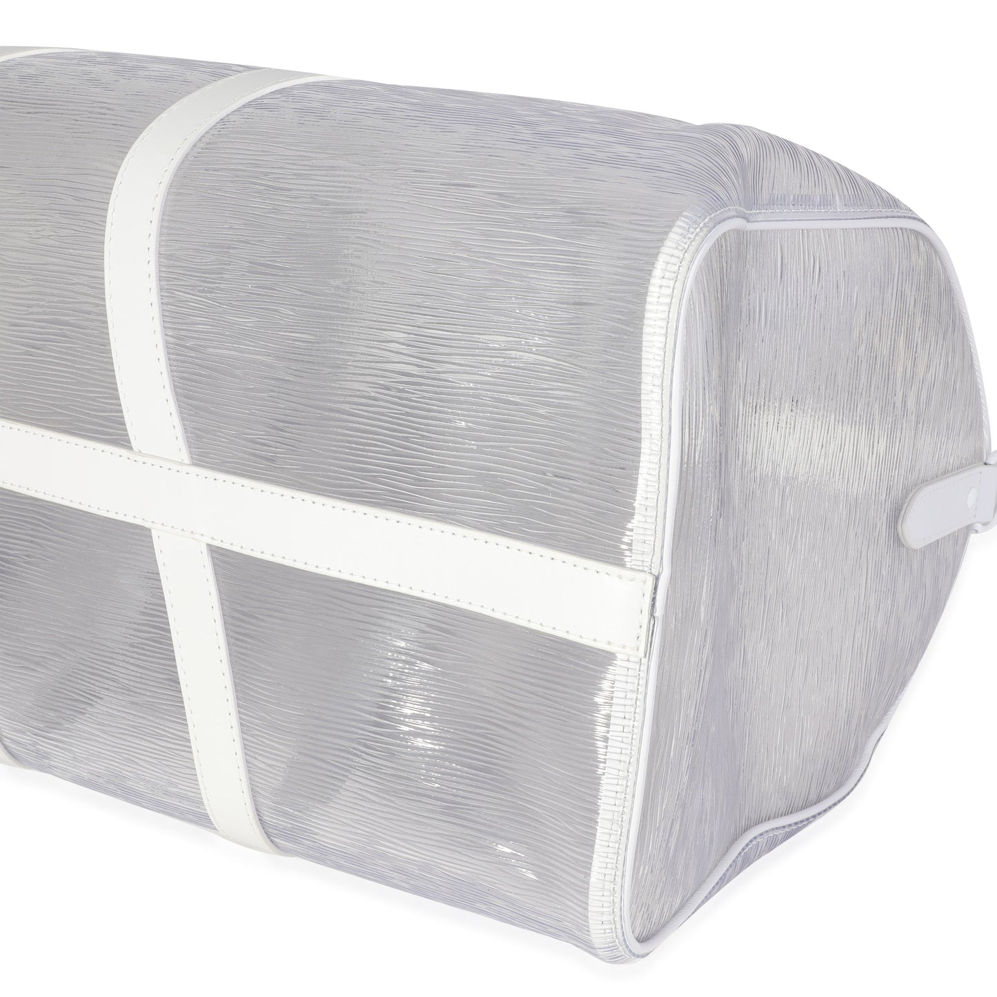 LOUIS VUITTON Clear Epi PVC Wavy Keepall Bandouliere 50