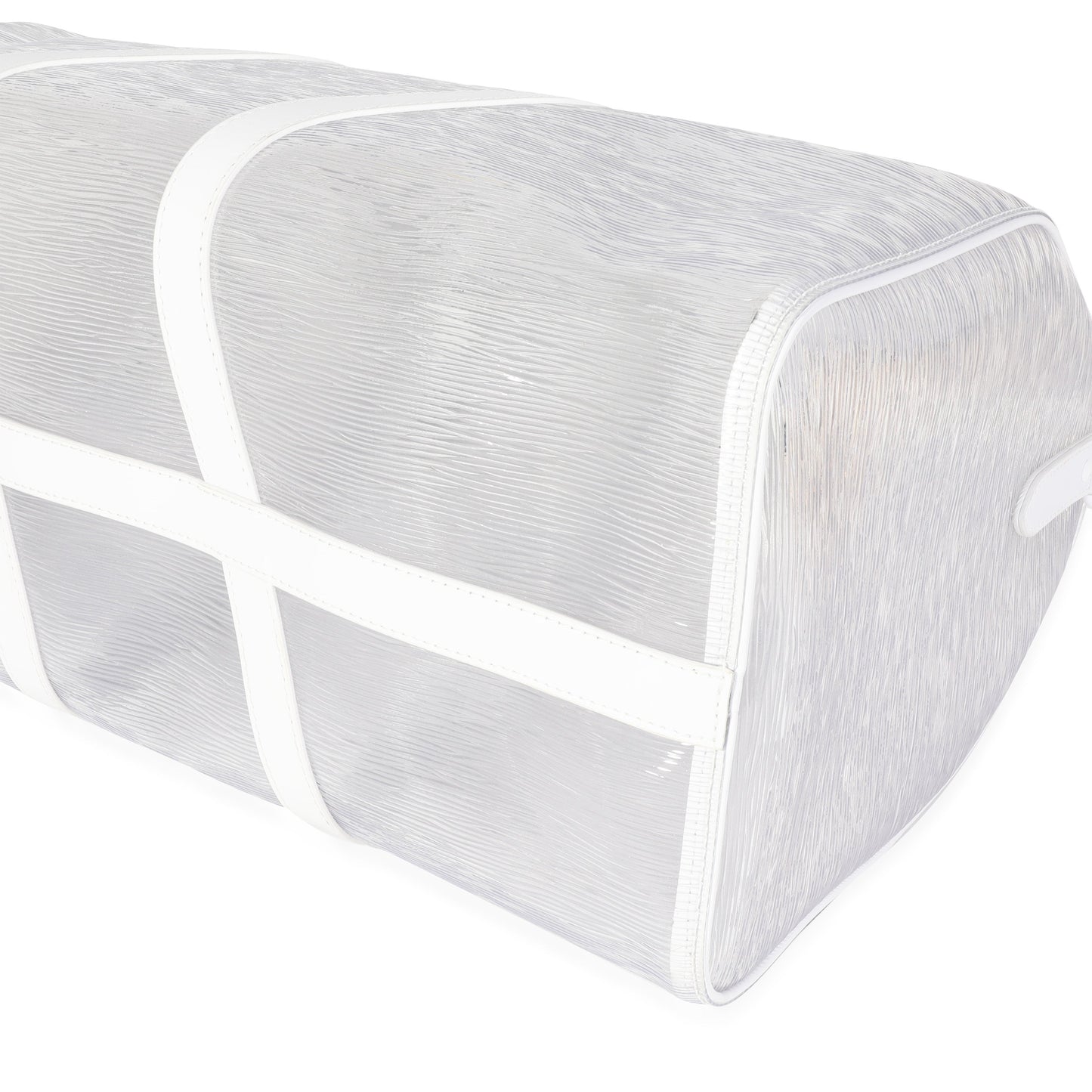 LOUIS VUITTON Clear Epi PVC Wavy Keepall Bandouliere 50