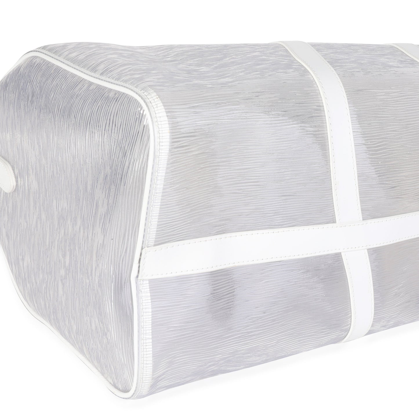LOUIS VUITTON Clear Epi PVC Wavy Keepall Bandouliere 50