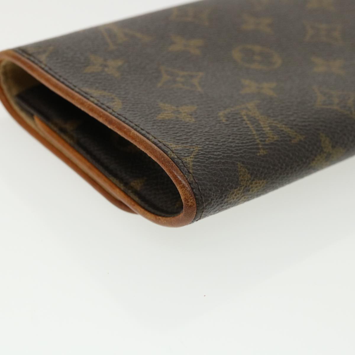 Louis Vuitton Brown Canvas Pochette Twin shoulder bag