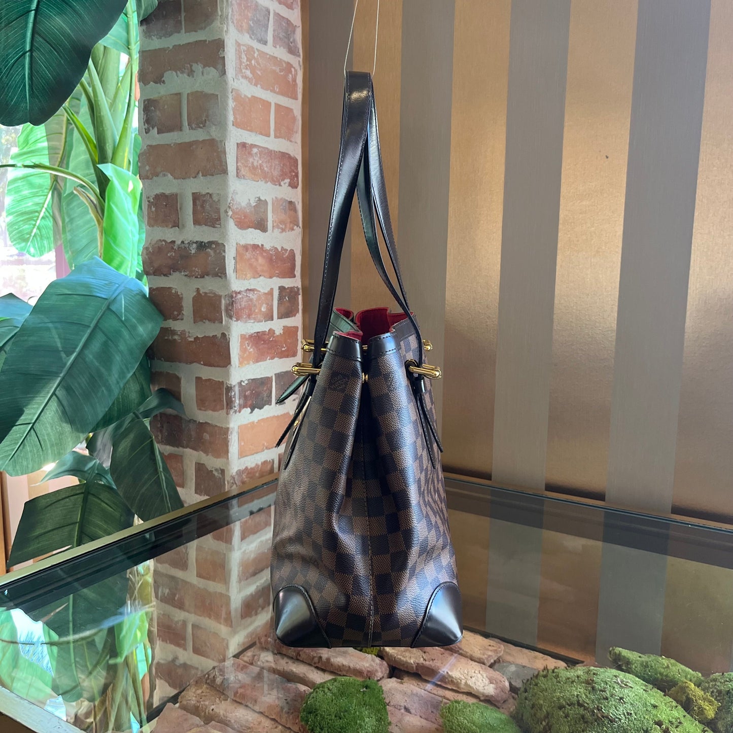 LOUIS VUITTON Hampstead Damier Ebene GM Shoulder Bag