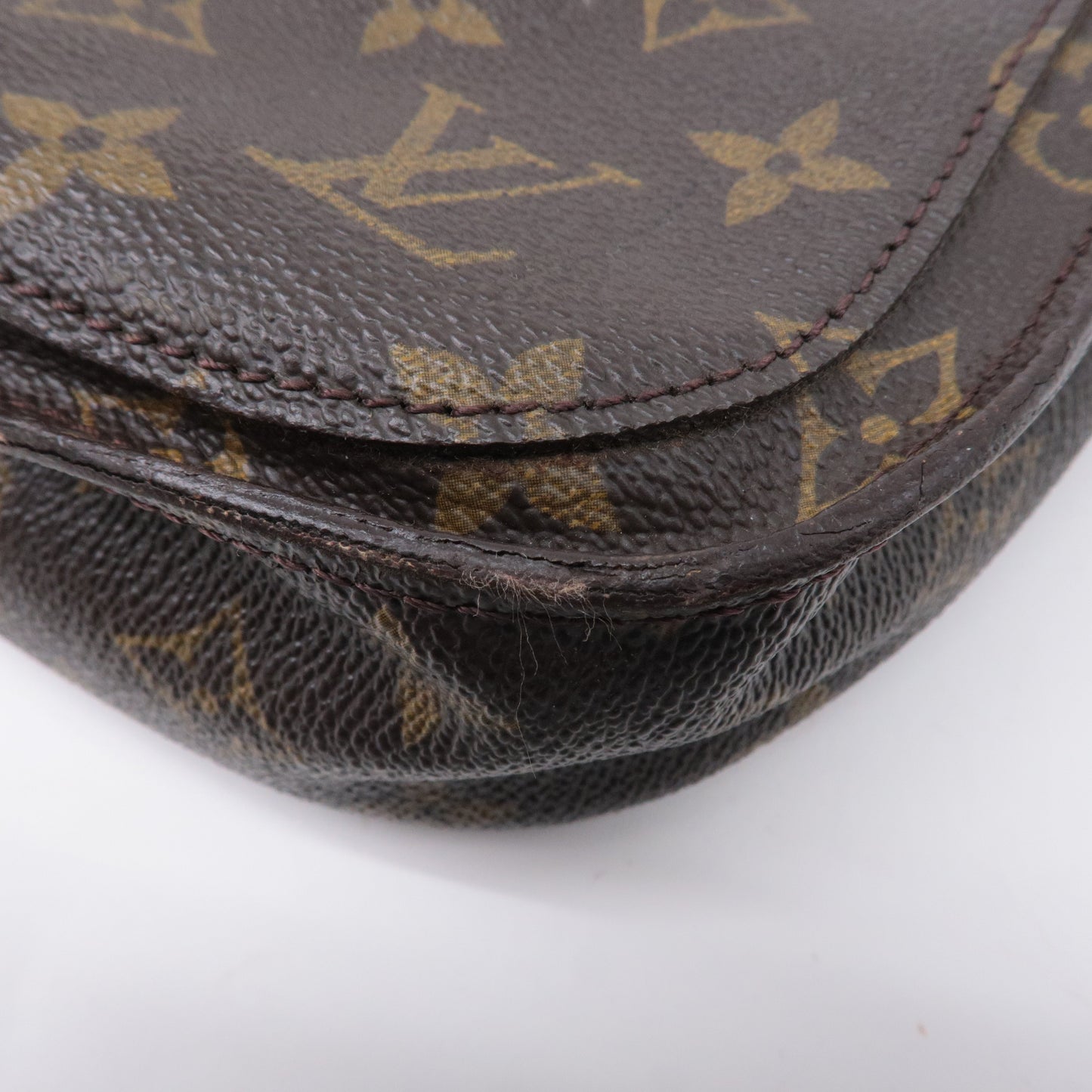 Authouis Louis Vuitton Monogram Saint Cloud GM Shoulder Bag Brown M51242