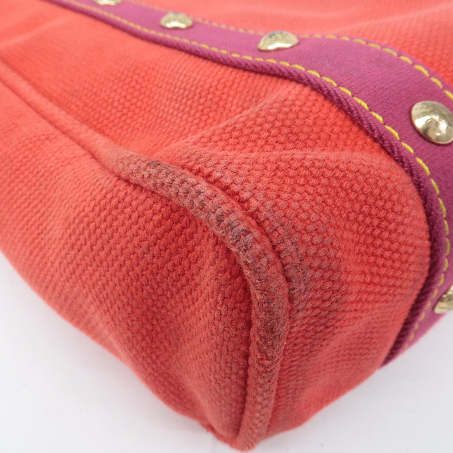 Louis Vuitton Antigua Cabas MM Tote Bag Hand Bag Rouge M40034