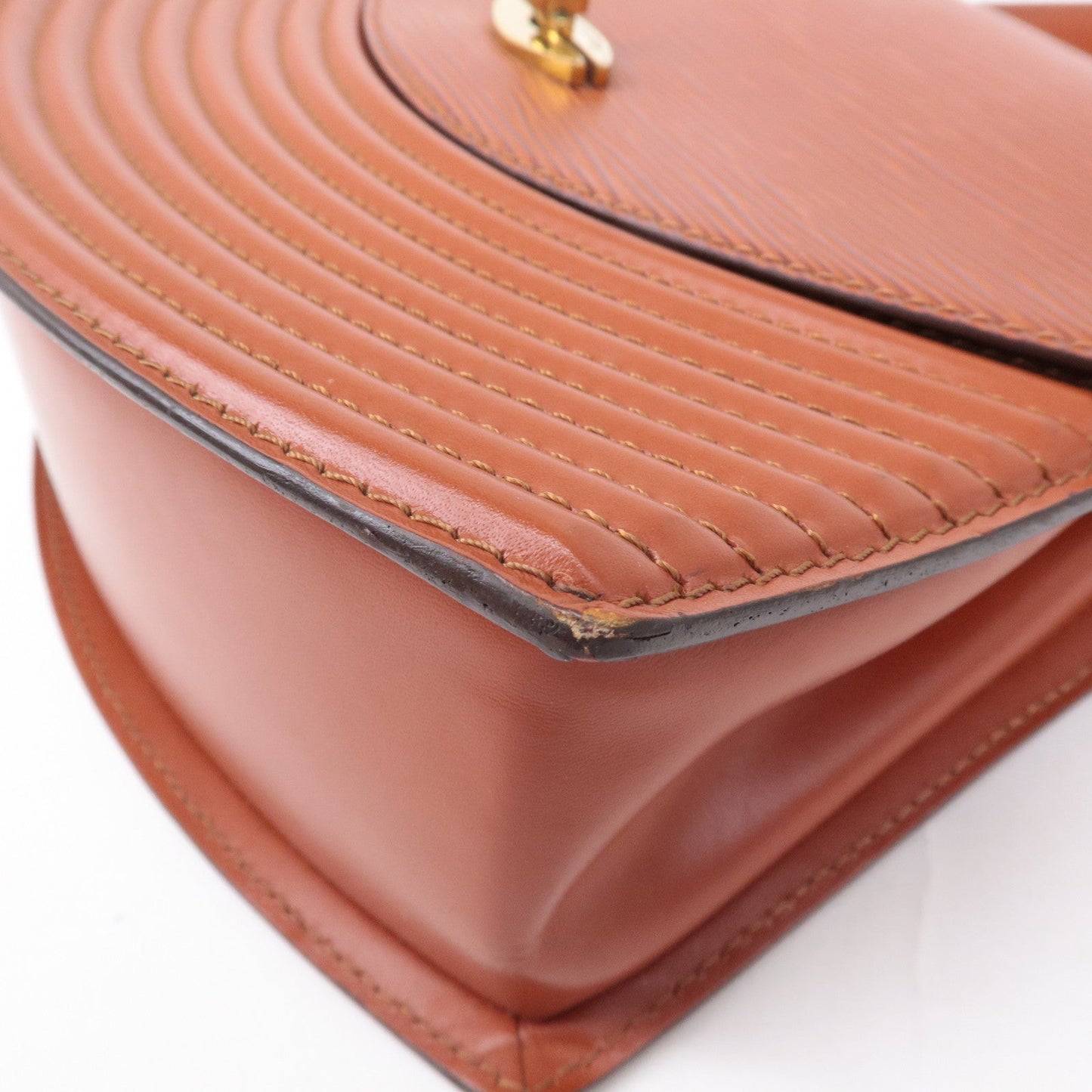 Louis Vuitton Epi Tilsit Shoulder Hand Bag Kenya Brown M52483