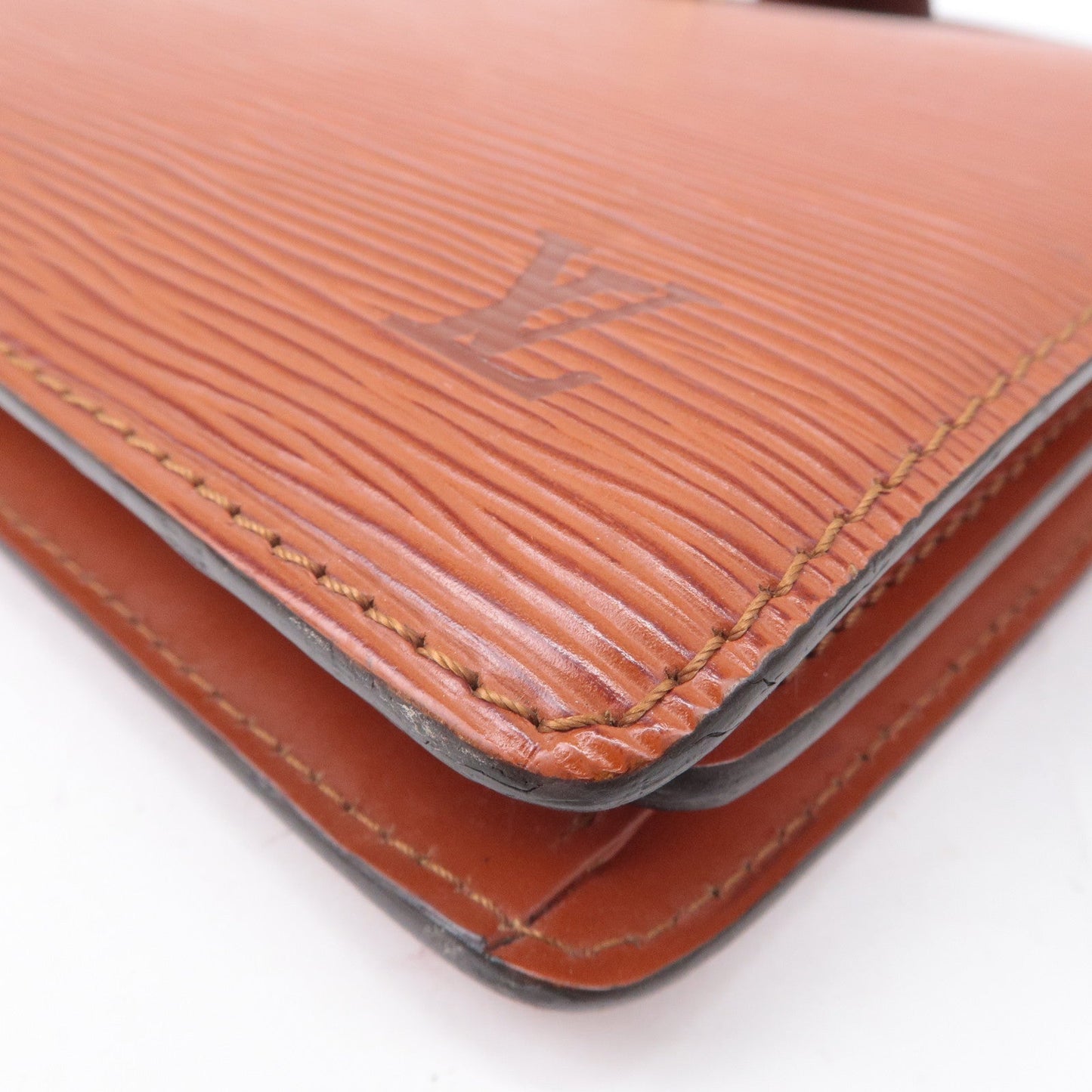 Louis Vuitton Epi Capucines Shoulder Bag Kenya Brown M52343