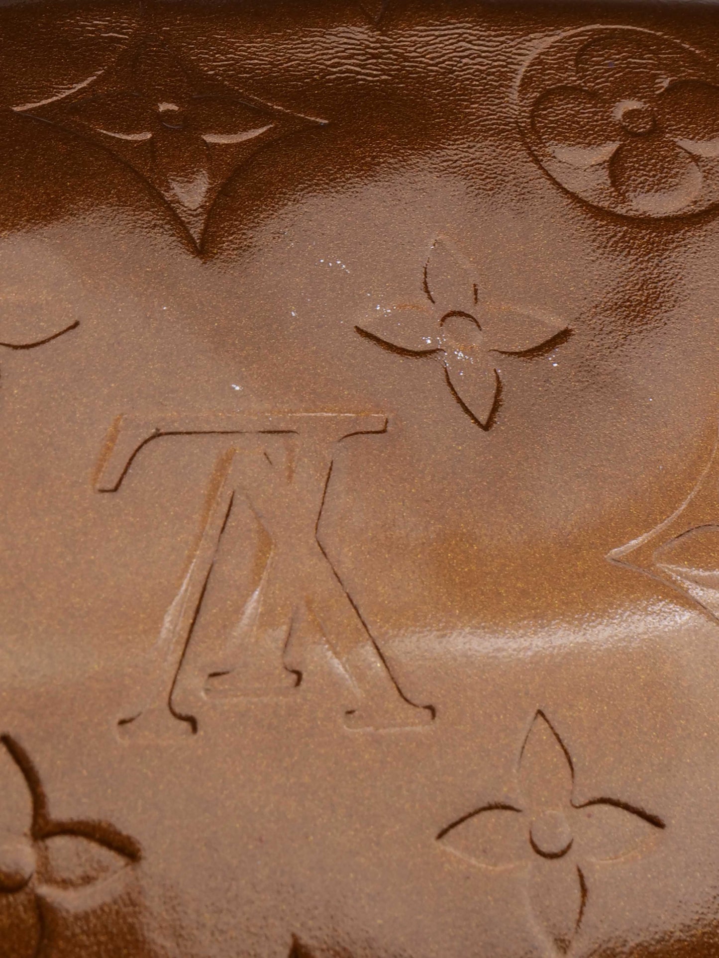 Louis Vuitton Bronze Vernis Patent Musette Salsa Bag.