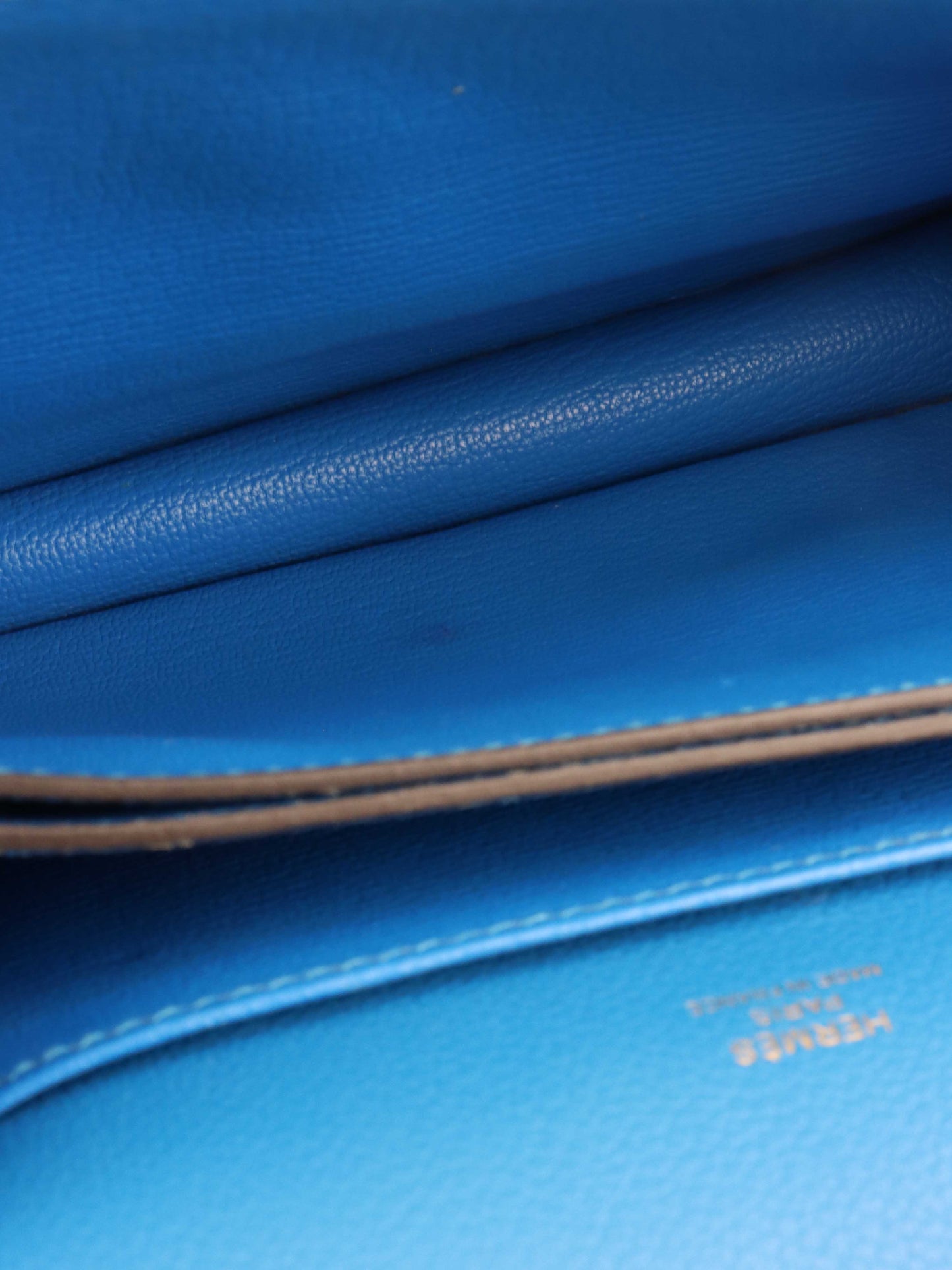 Hermes Mini Roulis Bag in Bleu Hydra GHW.