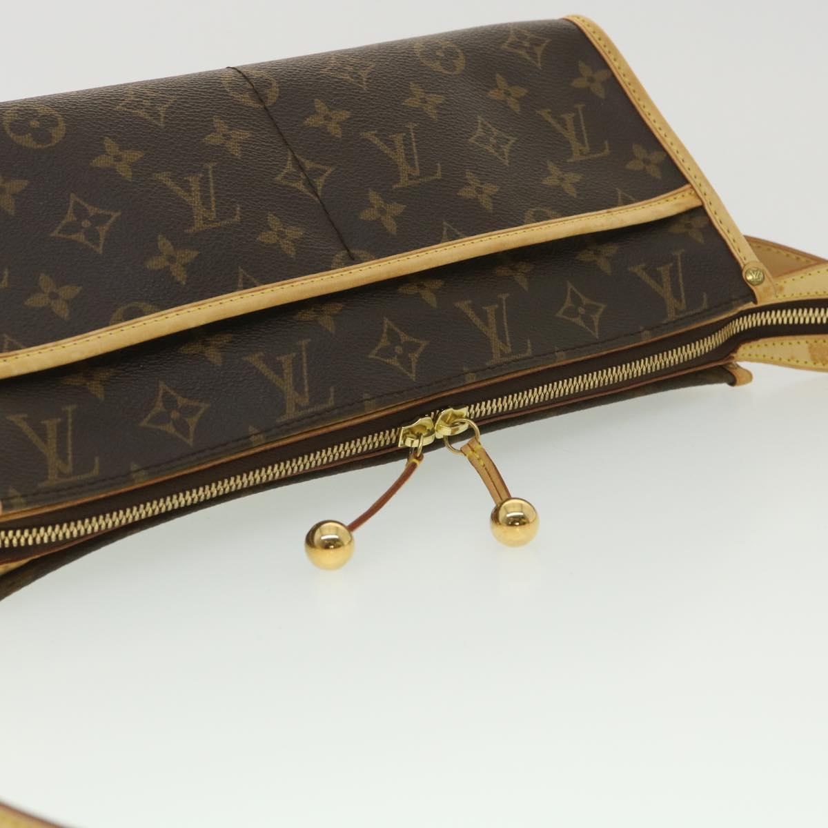 Louis Vuitton Brown Canvas Popincourt shoulder bag