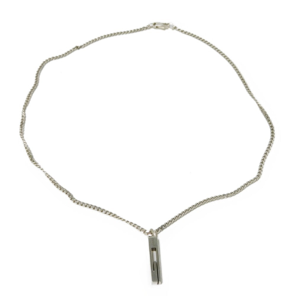 GUCCI Necklace 225055 J8400 8106 Ag925 Silver logo GG Icon Pendant
