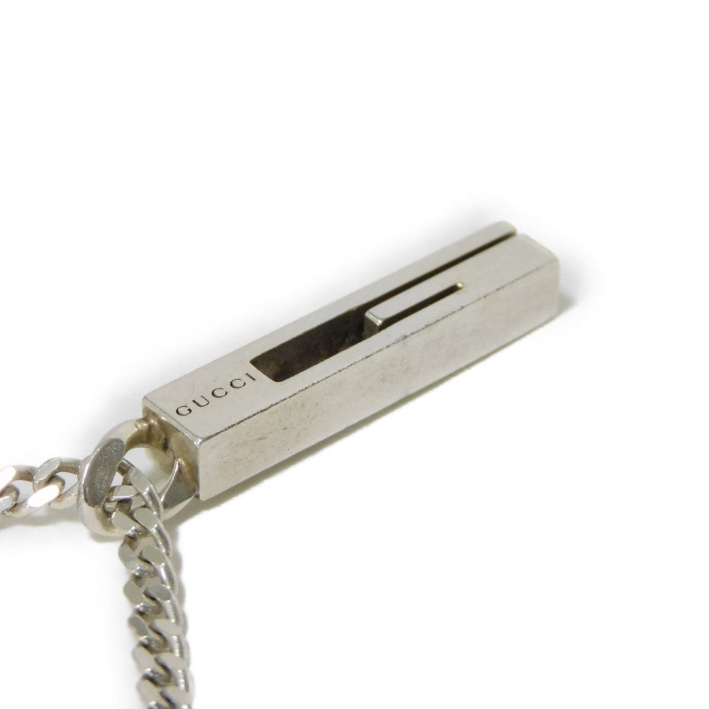 GUCCI Necklace 225055 J8400 8106 Ag925 Silver logo GG Icon Pendant