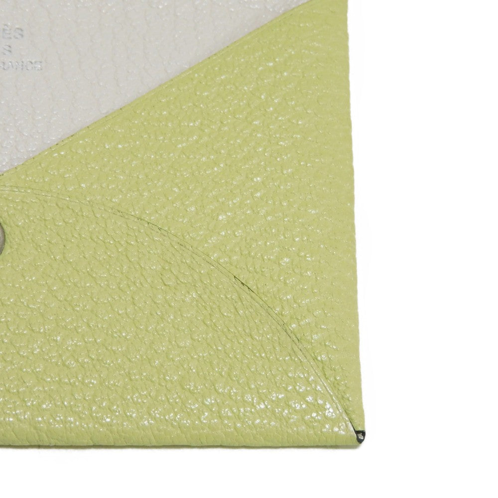 HERMES Card Case Shave Jaune Bourjon x Nata Verso Calvi