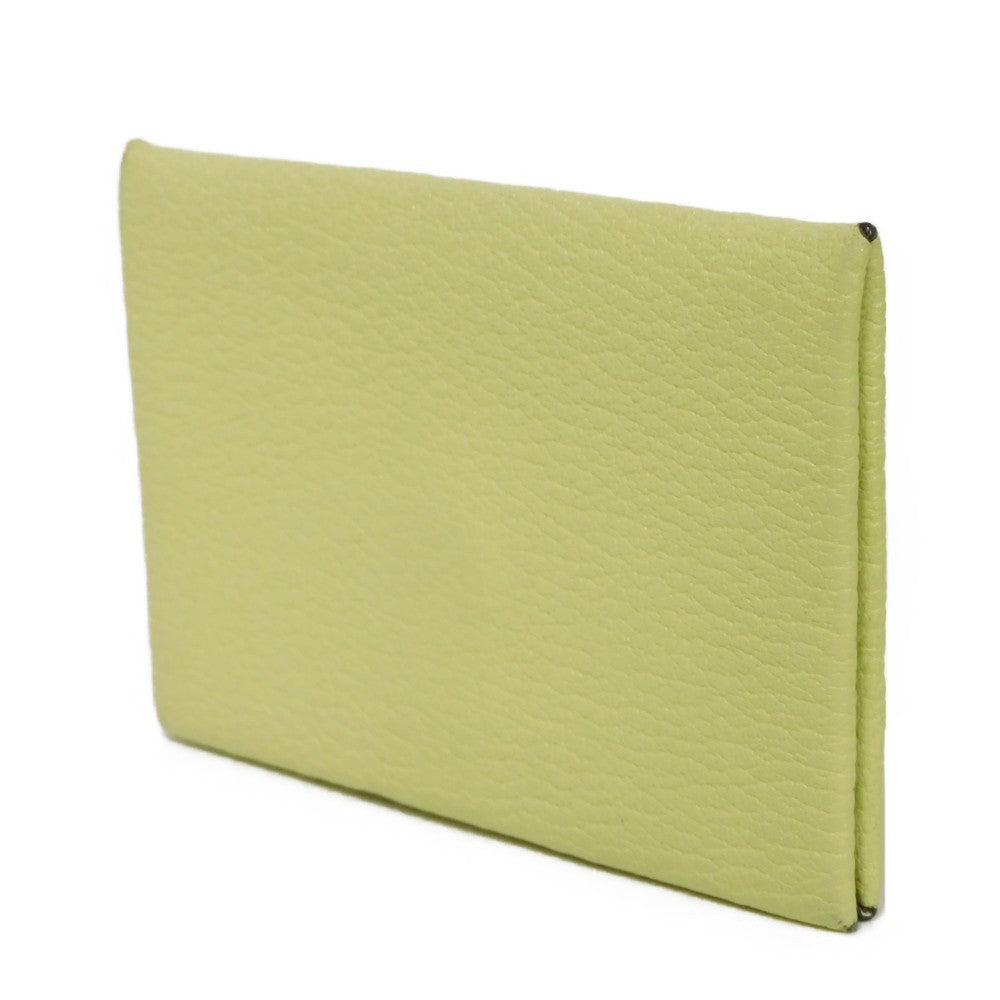 HERMES Card Case Shave Jaune Bourjon x Nata Verso Calvi
