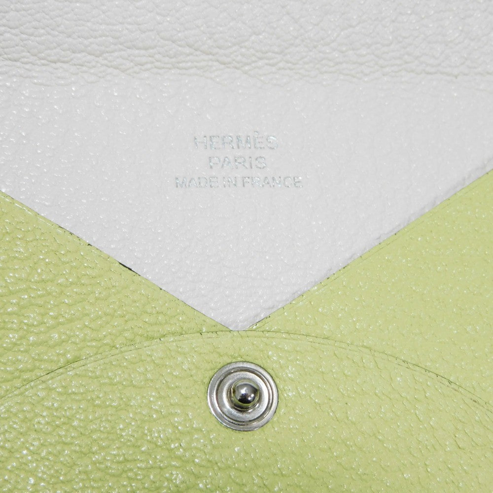 HERMES Card Case Shave Jaune Bourjon x Nata Verso Calvi