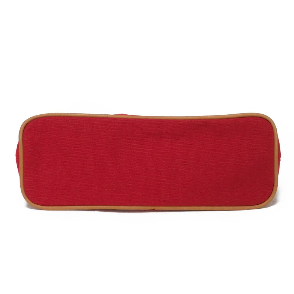 HERMES Handbag cotton Red H logo BOLID POUCH 25 MM