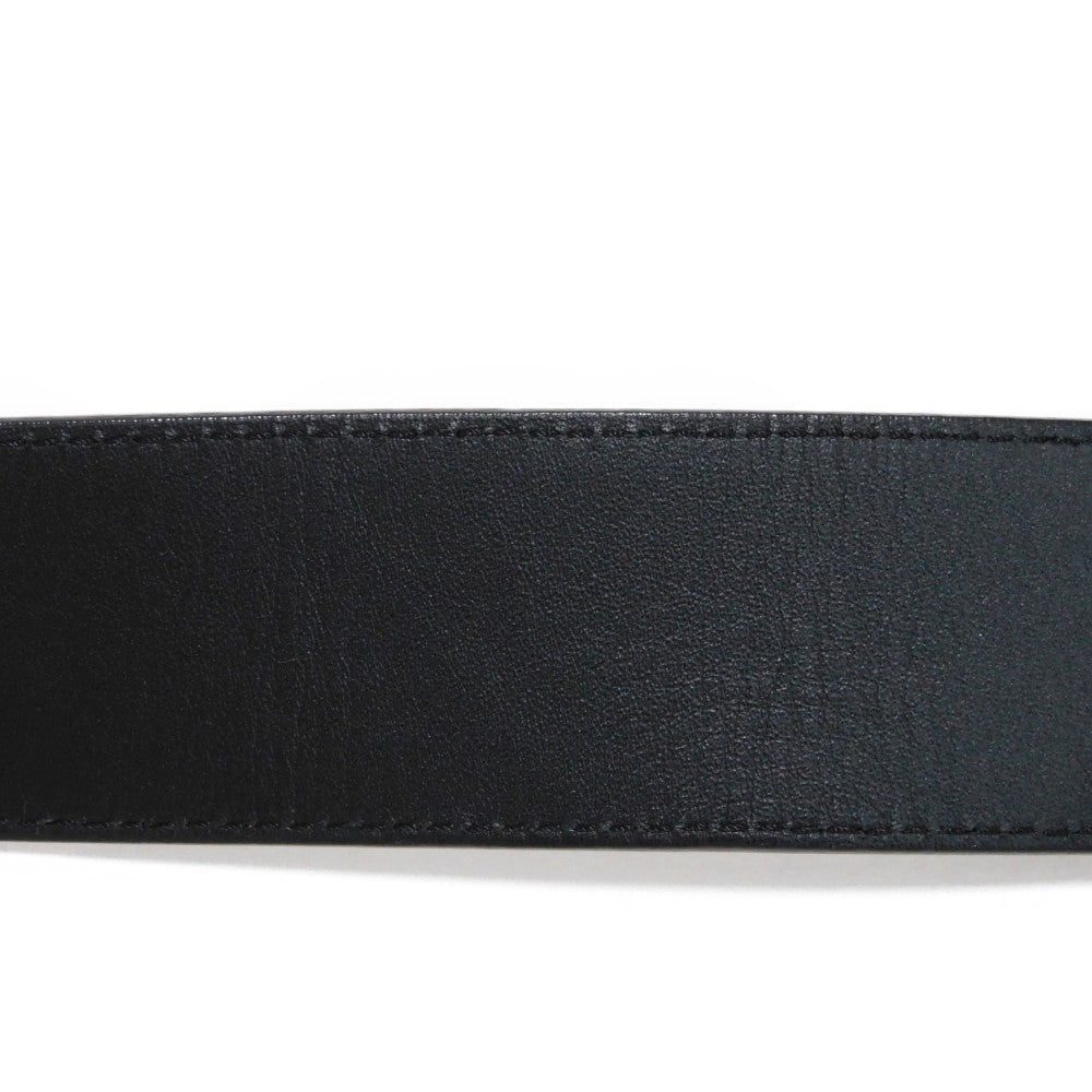 LOUIS VUITTON belt M9821V Monogram canvas x cowhide leather Noir Monogram Santur LV Initial 40MM 85/34