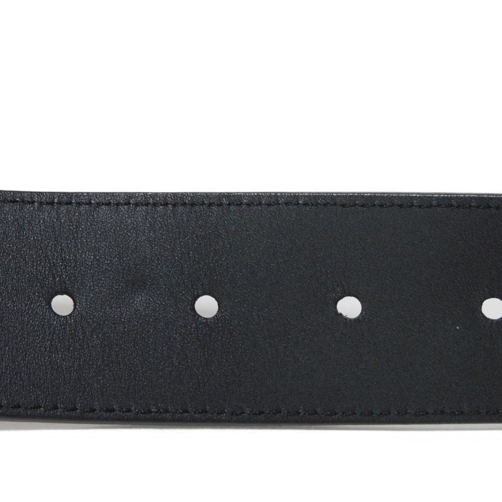 LOUIS VUITTON belt M9821V Monogram canvas x cowhide leather Noir Monogram Santur LV Initial 40MM 85/34