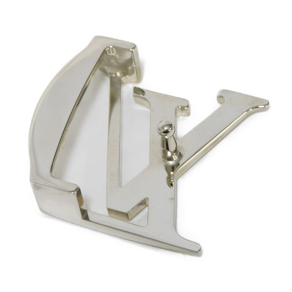 LOUIS VUITTON belt M9821V Monogram canvas x cowhide leather Noir Monogram Santur LV Initial 40MM 85/34