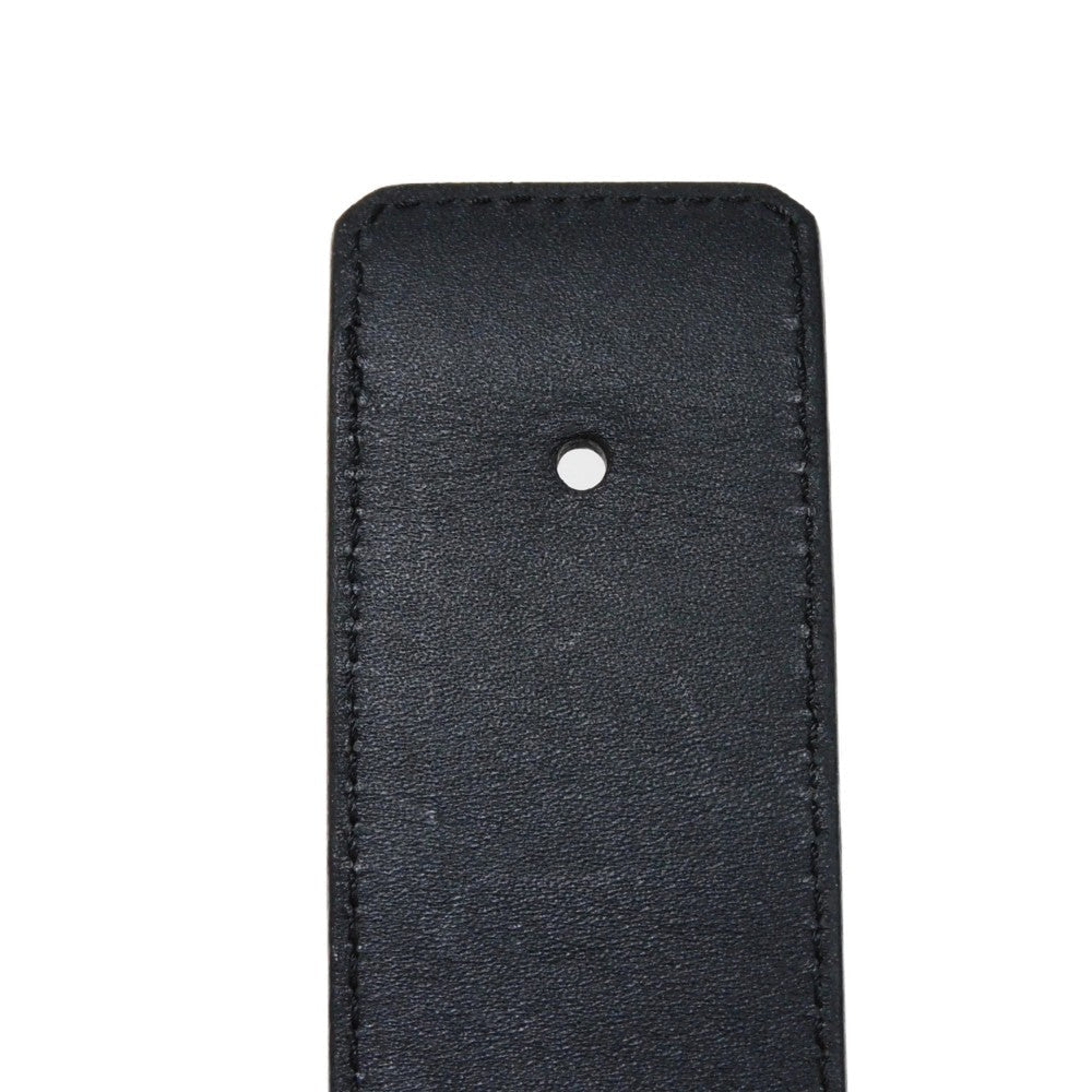 LOUIS VUITTON belt M9821V Monogram canvas x cowhide leather Noir Monogram Santur LV Initial 40MM 85/34