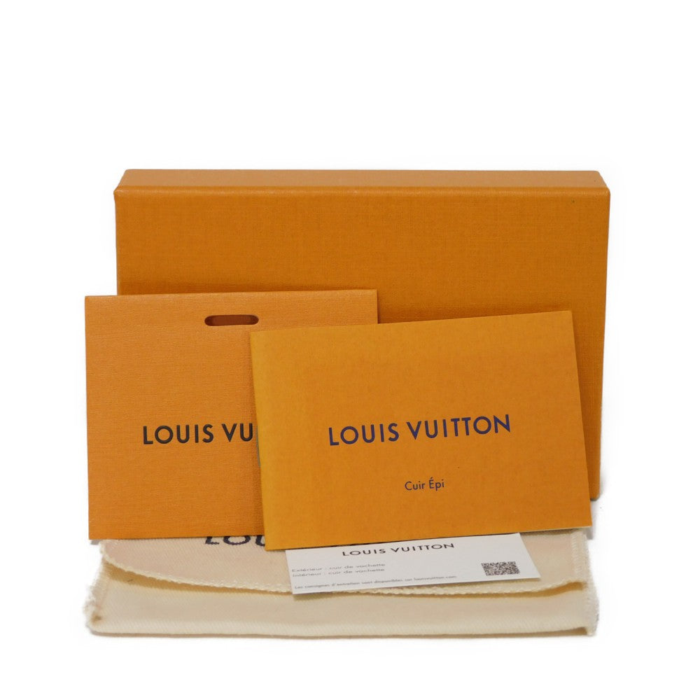 LOUIS VUITTON Card Case M81065 Epi Leather x grain leather sunflower Epi Porto cult Simple
