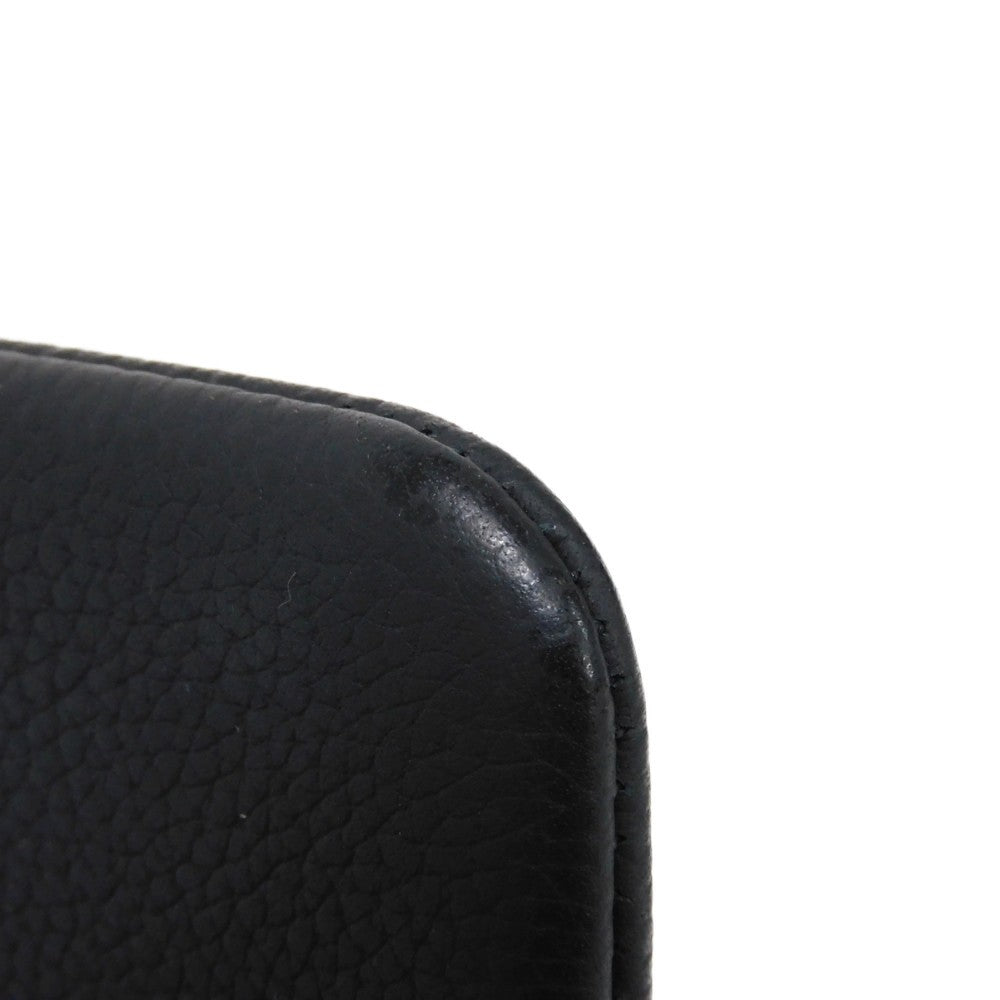 LOUIS VUITTON Coin case M81031 Grain leather (embossed) Noir LV Aerogram Card Key case Key holder Pochette Cle