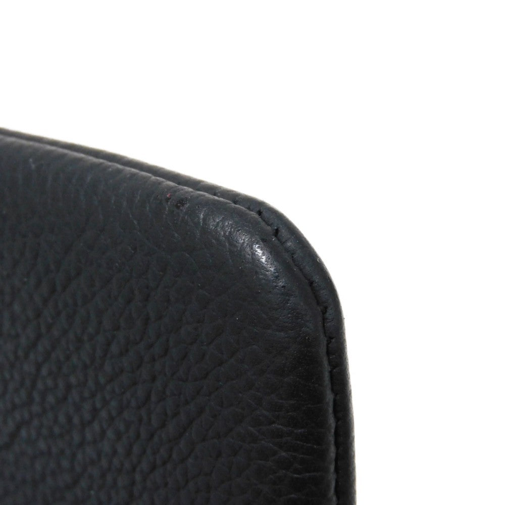 LOUIS VUITTON Coin case M81031 Grain leather (embossed) Noir LV Aerogram Card Key case Key holder Pochette Cle
