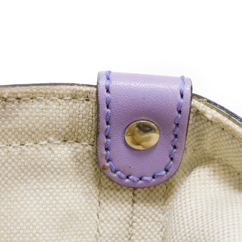 GUCCI Tote Bag 247209 GG canvas x calf leather Pastel purple GG canvas Craft Tote