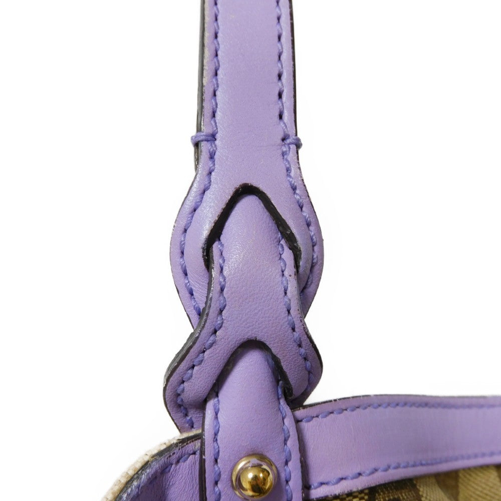 GUCCI Tote Bag 247209 GG canvas x calf leather Pastel purple GG canvas Craft Tote
