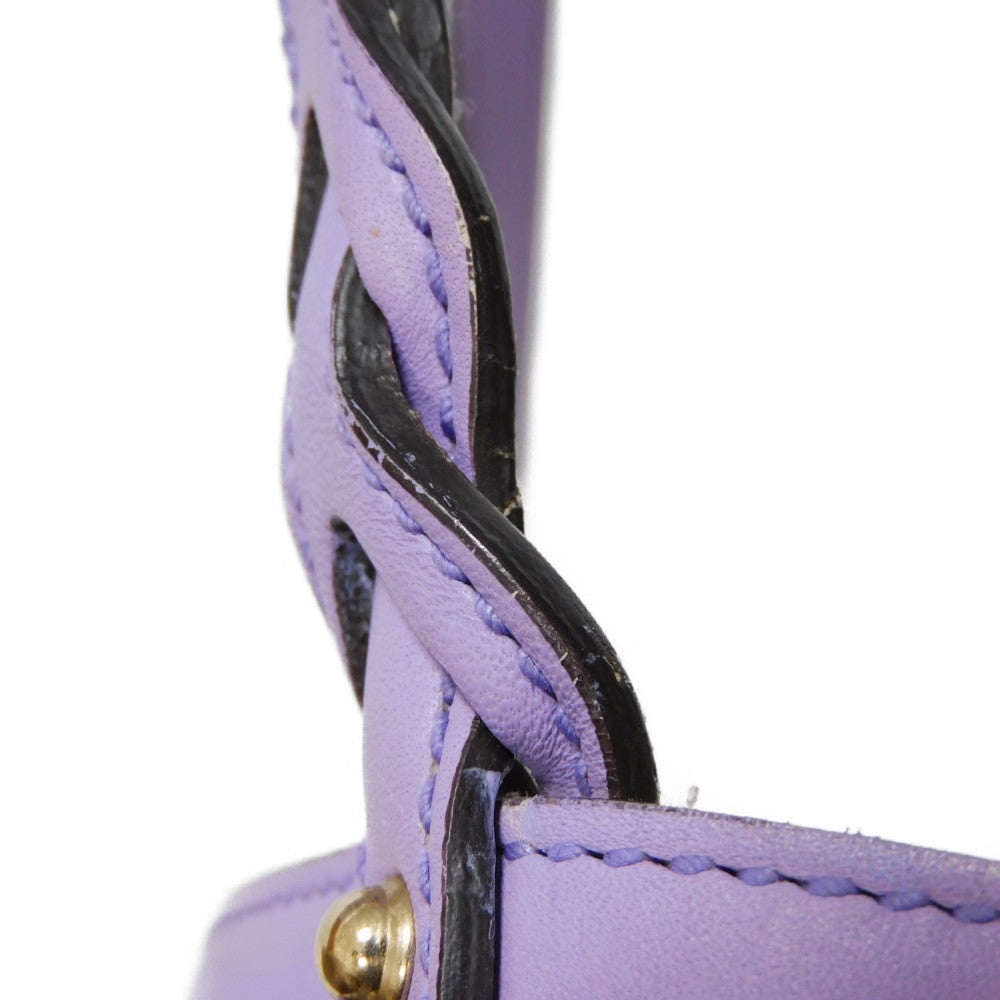 GUCCI Tote Bag 247209 GG canvas x calf leather Pastel purple GG canvas Craft Tote
