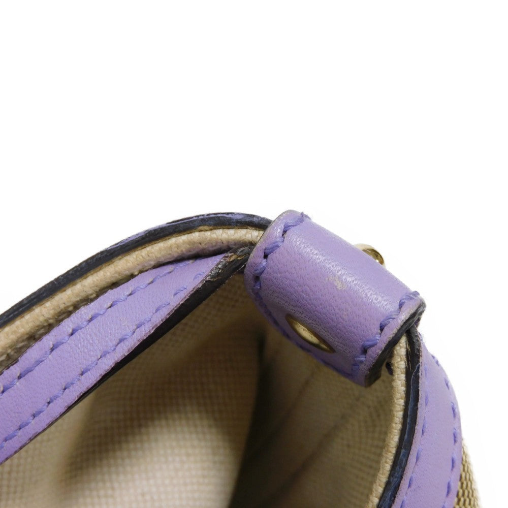 GUCCI Tote Bag 247209 GG canvas x calf leather Pastel purple GG canvas Craft Tote