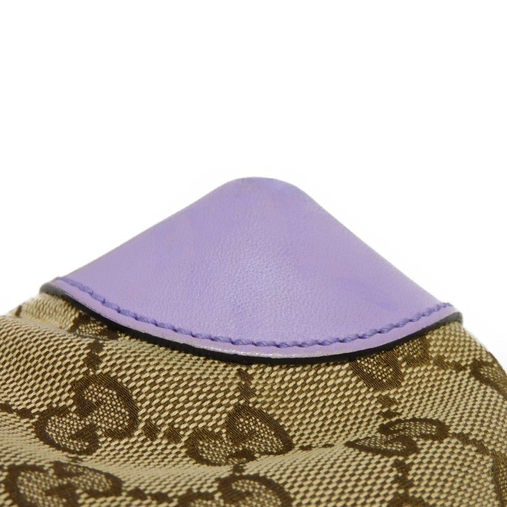 GUCCI Tote Bag 247209 GG canvas x calf leather Pastel purple GG canvas Craft Tote