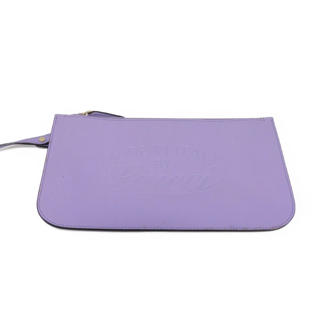 GUCCI Tote Bag 247209 GG canvas x calf leather Pastel purple GG canvas Craft Tote